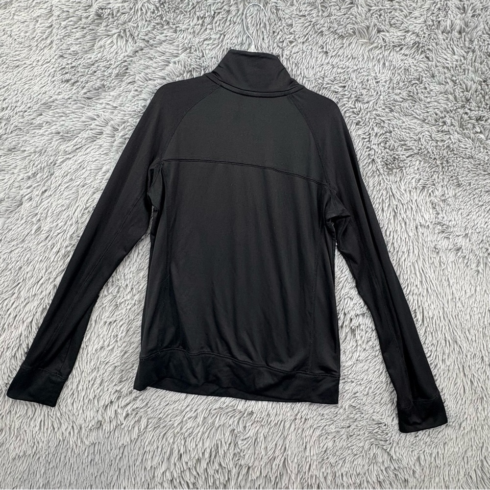 PINK Victorias Secret Pullover Womens Medium Quarter Zip Ultimate Black Mock - Picture 7 of 7